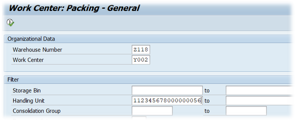 SAP EWM Packing Station Transaction